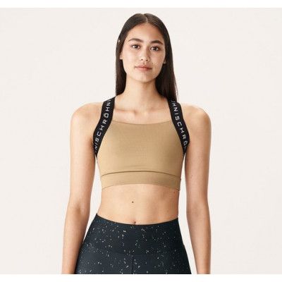 Front Zip Sports Bra - Dk grey melange